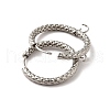 Tarnish Resistant 201 Stainless Steel Hoop Earrings Findings STAS-I695-02F-2
