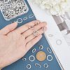 Unicraftale 160Pcs 4 Styles 304 Stainless Steel Linking Rings STAS-UN0022-76-2