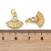 Brass Micro Pave Cubic Zirconia Pendants KK-U073-03G-3