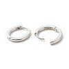 Brass Hinged Hoop Earrings for Women EJEW-G306-03P-2