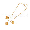 304 Stainless Steel Pendant Necklaces & Stud Earrings Sets FS-WGB7A35-02-2