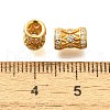 925 Sterling Silver Micro Pave Clear Cubic Zirconia Beads STER-B006-11B-G-2