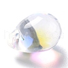 Electroplate Glass Charms X-GLAA-P049-C-4