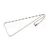 Tarnish Resistant 304 Stainless Steel Ball Chain Necklaces STAS-M174-046P-2