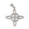 Non-Tarnish 304 Stainless Steel Pendants STAS-D052-04P-2