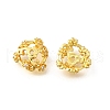 Flower Brass Bead Caps KK-V008-06G-1