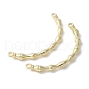 Alloy Curved Bamboo Stick Connector Charms PALLOY-S044-07B-G-2