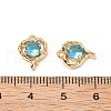 Brass Micro Pave Cubic Zirconia Pendants KK-A259-15G-3