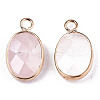 Natural Rose Quartz Pendants G-T131-106-2