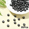 Opaque Acrylic Horizontal Hole Beads SACR-YW0001-70G-1