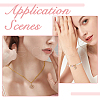 SUPERFINDINGS 12Pcs 4 Styles Brass Micro Pave Cubic Zirconia Pendants KK-FH0007-51-6