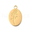 PVD Vacuum Plating 201 Stainless Steel Pendants STAS-C111-03G-1