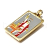 Tarot 304 Stainless Steel Enamel Pendants STAS-M119-07A-G-2