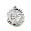 Tarnish Resistant 304 Stainless Steel Pendant Rhinestone Settings STAS-I197-001P-2