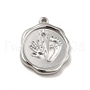 304 Stainless Steel Pendant Rhinestone Settings STAS-I197-001P-2