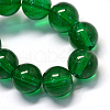 Baking Painted Transparent Glass Round Bead Strands X-DGLA-Q022-8mm-25-2