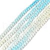 Transparent Gradient Color Glass Beads Strands X1-GLAA-H021-01B-23-2
