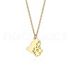 Cute Cartoon Animal Stainless Steel Pendant Necklaces QV5065-1-1