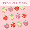 12Pcs 3 Colors Light Gold Plated Alloy Enamel Pendants FIND-FS0002-82-3