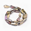 Half Plated Faceted teardrop X-EGLA-J096-HP02-2