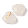 Natural Quartz Crystal Heart Engraving MBTI Figurines Statues for Home Office Desk Decorations X1-G-K353-05O-2