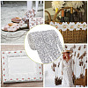GOMAKERER 4 Yards 4 Styles Glitter Resin Hotfix Rhinestone(Hot Melt Adhesive On The Back) DIY-GO0001-99-7