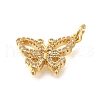 Rack Plating Brass Micro Pave Cubic Zirconia Pendants ZIRC-F142-15C-G-2