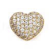 Brass Micro Pave Cubic Zirconia Beads KK-L229-076B-G-1