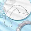 304 Stainless Steel Oval link Chain Necklaces NJEW-JN04745-2