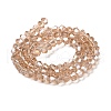Transparent Electroplate Glass Beads Strands EGLA-A039-T3mm-B12-2