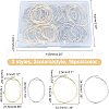 CHGCRAFT 64Pcs 2 Style Alloy Open Back Bezel Pendants PALLOY-CA0002-30-2