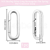 Beebeecraft 1Pc 925 Sterling Silver Spring Gate Rings FIND-BBC0003-39-2