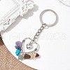 Alloy Heart Charm Keychains KEYC-JKC00607-2