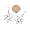 Atomic Structure 304 Stainless Steel Dangle Earrings EJEW-JE06420-3