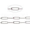 Tarnish Resistant 304 Stainless Steel Paperclip Chains CHS-L022-02B-1