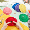  6Pcs 6 Colors Velvet Cloth Mini Hat Fascinator Base AJEW-NB0005-97-3