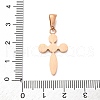 304 Stainless Steel Pendants STAS-F157-11RG-A-3