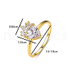 Elegant S925 Sterling Silver Pave Clear Cubic Zirconia Heart-shaped Ladies Ring for Party Daily Wear UM7480-2-5