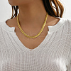 Elegant Stainless Steel Wheat Chain Necklaces for Daily Layering and Vacation Style NT2171-1-1