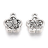 Tibetan Style Alloy Charms TIBE-N013-19AS-2
