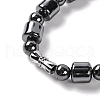 Column & Round Synthetic Non-magnetic Hematite Beaded Necklaces NJEW-Q341-05-3