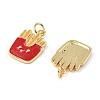 Brass Pendants KK-H002-07F-G-RS-2