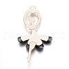 Resin Big Pendants ALRI-WH0004-A11-2