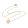 304 Stainless Steel White Enamel & Crystal Rhinestone Dog Pendant Necklaces for Women NJEW-M101-03G-2