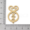 304 Stainless Steel Pendants STAS-B062-09G-3
