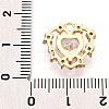 Brass Micro Pave Cubic Zirconia Charms KK-N261-12G-3