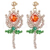Glass Seed Beads Dangle Stud Earrings EJEW-MZ00326-03-2