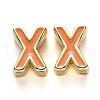Rack Plating Alloy Enamel Beads ENAM-S122-033X-NR-1