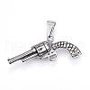 304 Stainless Steel Pendants STAS-H365-09-1