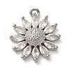 Brass Micro Pave Cubic Zirconia Pendants KK-I276-03P-02-1